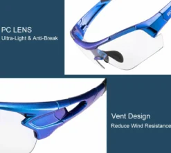 Adaptive Cycling Goggles with Complete UV Protection