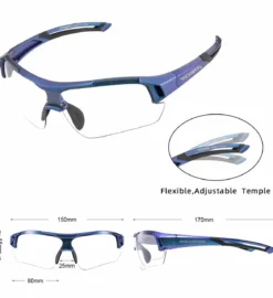 Adaptive Cycling Goggles with Complete UV Protection