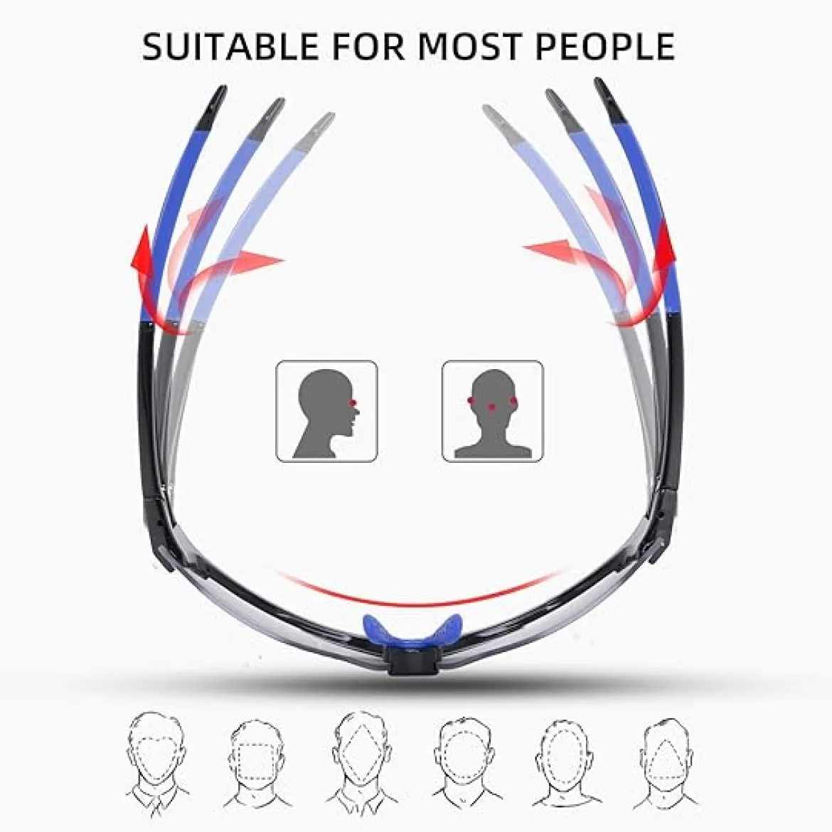 Adaptive Lens Photochromic Cycling Sunglasses