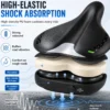 Adjustable Air Cushion Bike Saddle Wide Comfort Shock Absorbing Seat