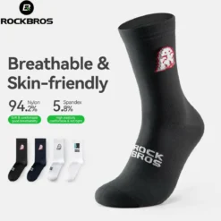 Aerodynamic Cycling Socks with Wear-resistant Hee Wicking Athletic Crew