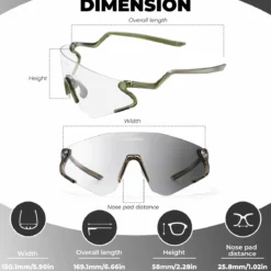 Agile Snake Photochromic Sports Sunglasses