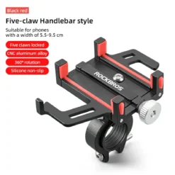 Aluminum Alloy Phone Mount Fits 2.2–3.7 in Wide