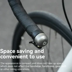 Bicycle Handlebar End Plug Bell 80dB Copper Alloy