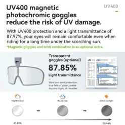 Bike Cycling Helmet with Magnetic Visor