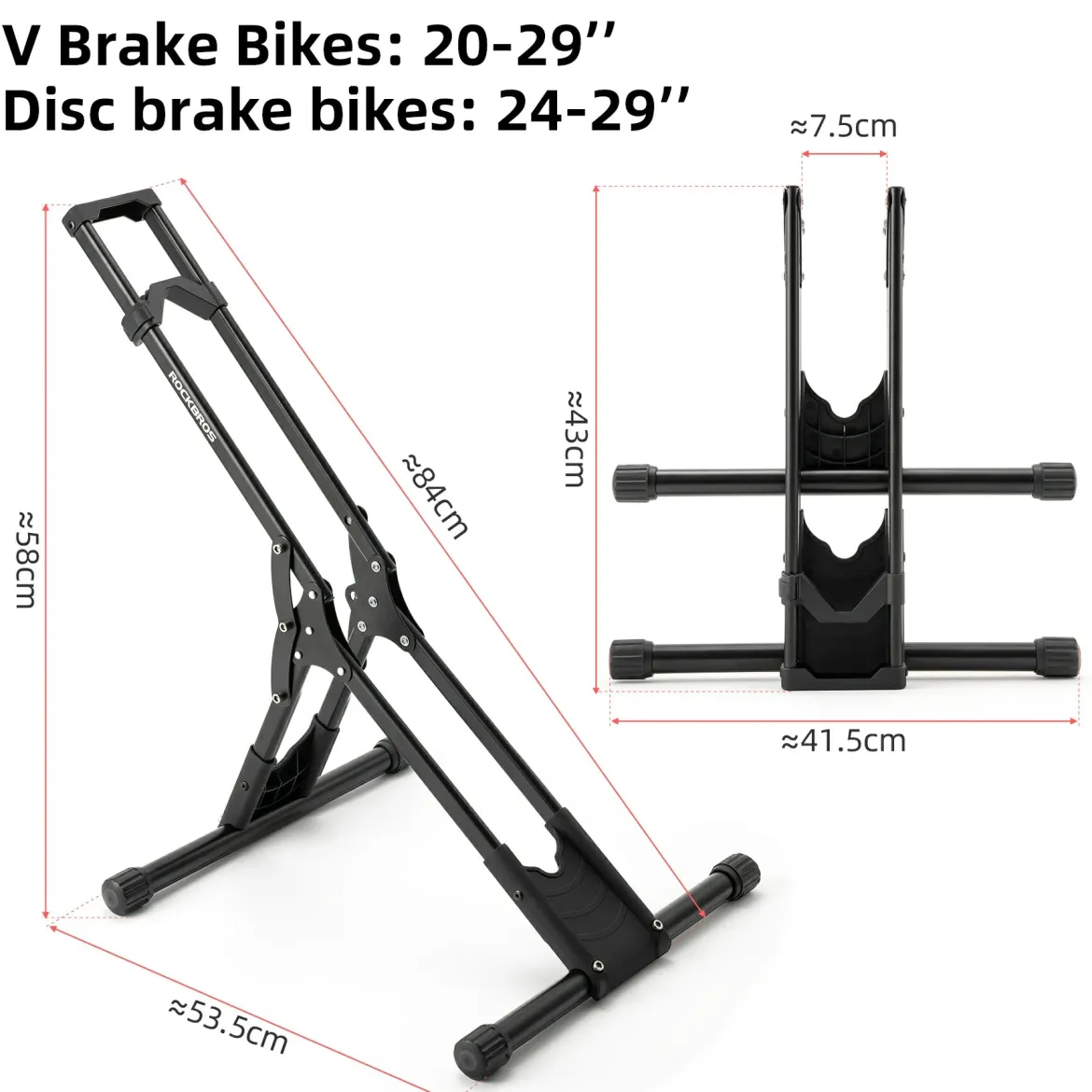 Bike Floor Stand – Indoor Bike Storage Rack for 20-29 Inch Bikes