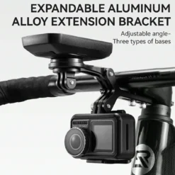 Bike Mount Extension Base for Bike Computer, Light & Action Camera
