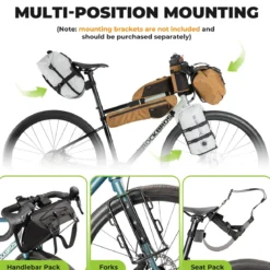 Bikepacking Waterproof Compression Bag + Rear Rack Set