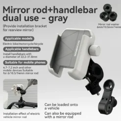 Bike Phone Holder Half Wrap Anti-Overload for 4.7-7.2''