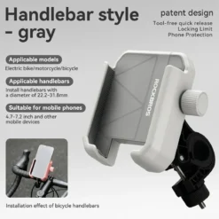 Bike Phone Holder Half Wrap Anti-Overload for 4.7-7.2''