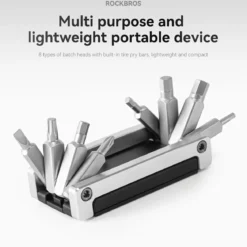 Bike Tool 8 in 1 Alloy Repair Kit with Tire Repair Strips