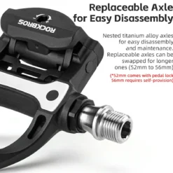 Carbon Fiber SPD Clipless Pedals for Road Bikes 9/16''