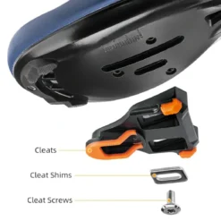 Carbon Fiber SPD Clipless Pedals for Road Bikes 9/16''
