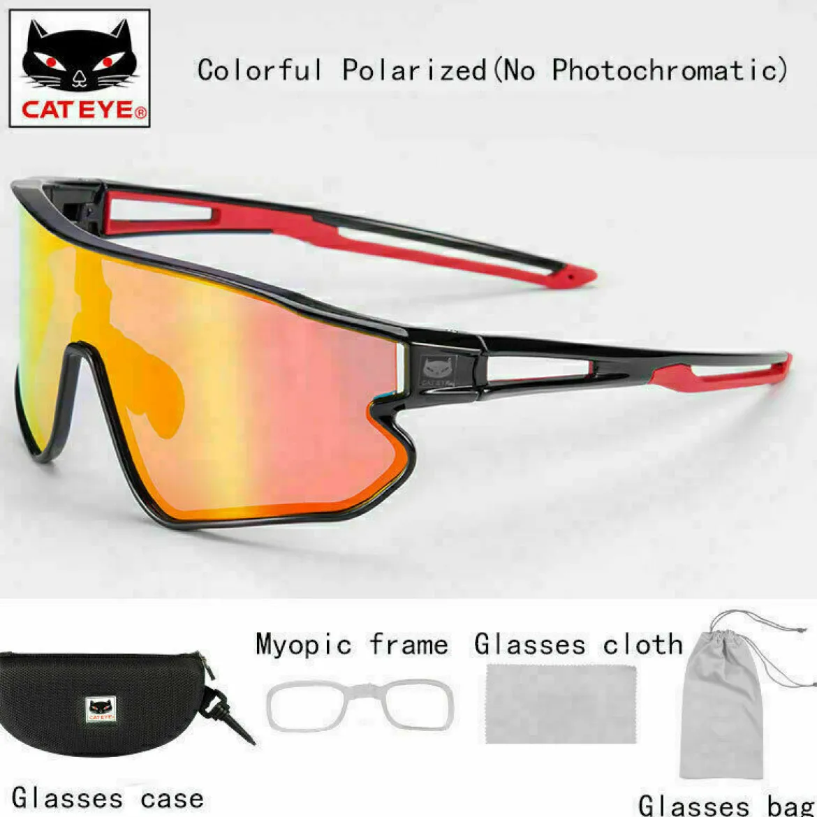 Cateye Colorful Polarized Cycling Sunglasses