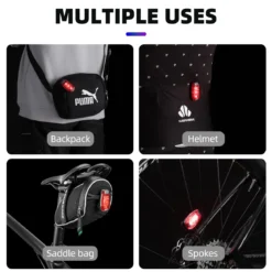 Clip-On Tail Light 3 Lighting Modes
