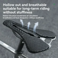 3D Print Bike Saddle 145mm Carbon Seat