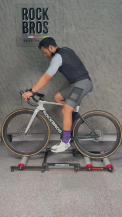 Foldable Adjustable Bike Rollers with Resistance for Indoor Exercise