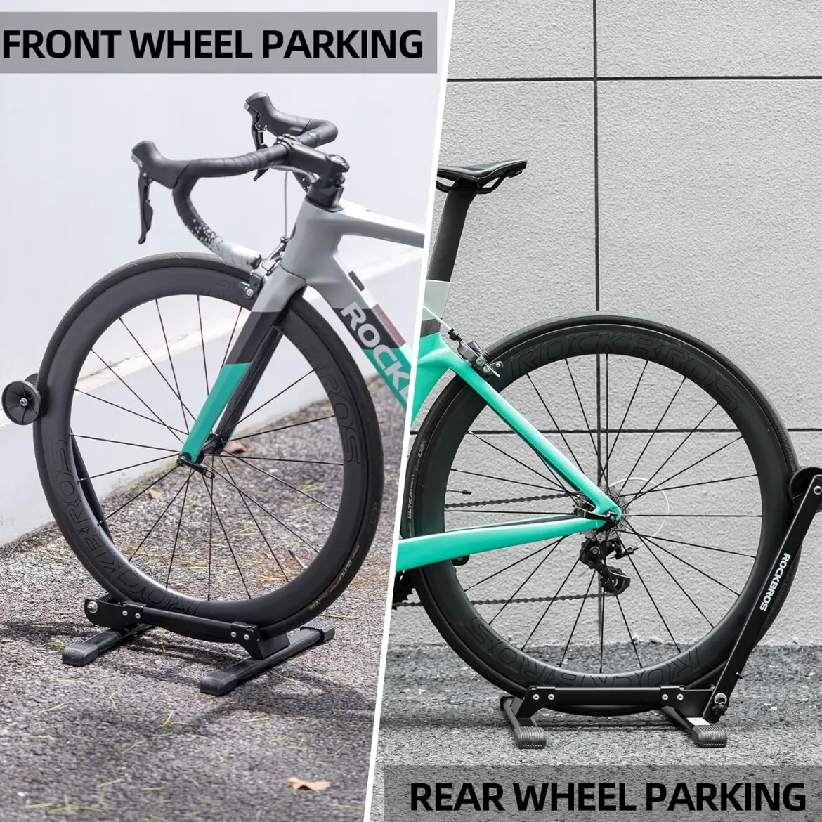 Foldable Carbon Steel Floor Bike Stand for 20"-29" Wheels