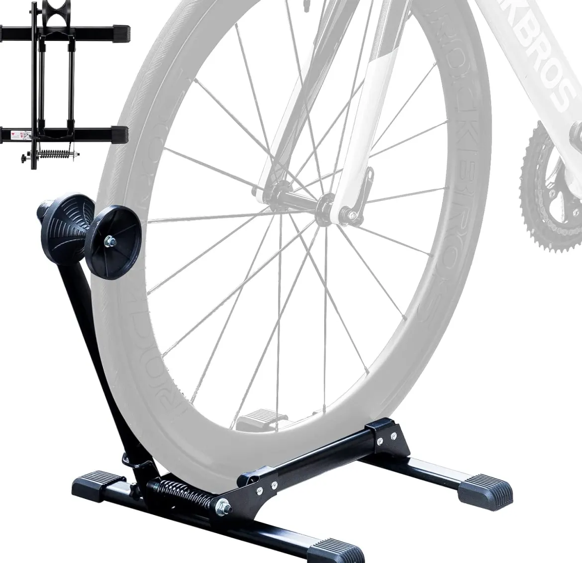 Foldable Carbon Steel Floor Bike Stand for 20"-29" Wheels