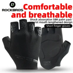 Half-Finger Cycling Gloves with SBR Shock-Absorbing Palm Pads