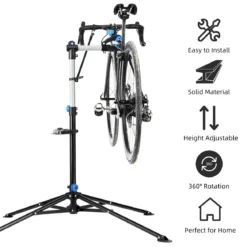Height-Adjustable Bike Repair Stand for Home Maintenance