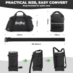 3-in-1 Bike Pannier Bag 10.5L Rear Rack Bag Backpack