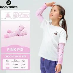 Kids Cooling Arm Sleeves Breathable Sun Protection