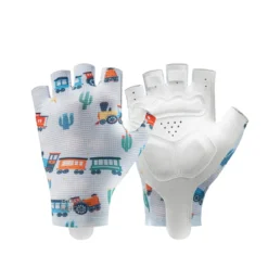 Kids Half Finger Cycling Gloves Non Slip