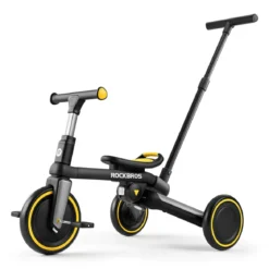 Kids 3 in 1 Tricycle Adjustable Seat Removable Pedals Toddler Ride On Bike