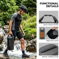 Magnetic 100% Waterproof Fork Bag Dry Bag 6L