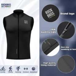 Men¡¯s Cycling Vest - Windproof for Spring & Autumn