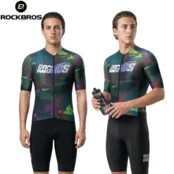 Men's Short Sleeve Cycling Jersey Reflective Quick-Dry Breathable