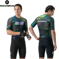 Men's Short Sleeve Cycling Jersey Reflective Quick-Dry Breathable