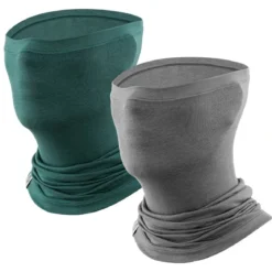 Merino Wool Thermal Neck Gaiter Face Mask for Men Women
