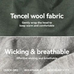 Merino Wool Warm Winter Hat Watch Cap for Men Women