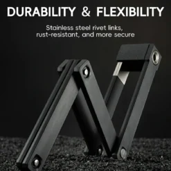 Mini Folding Bike Lock with Mount Bracket