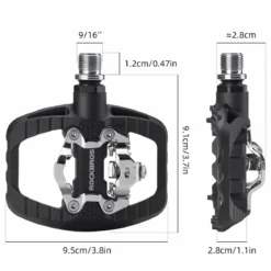 Mountain Bike Pedals Platform clipless pedal Compatible with SPD