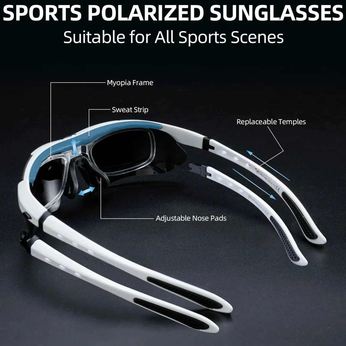 Polarized Sports Sunglasses for Cycling