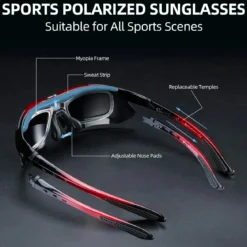 Polarized Sports Sunglasses for Cycling