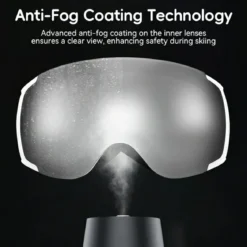 Qunature Anti-Fog Ski Goggles UV400 Protection Double-Layer Lenses for Clear View
