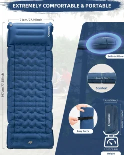 Qunature Camping Mattress Sleeping Pad for Outdoor Camping Ultra-light