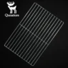 Qunature Durable Iron Chrome BBQ Grill Net with Rounded Corners for Easy Use
