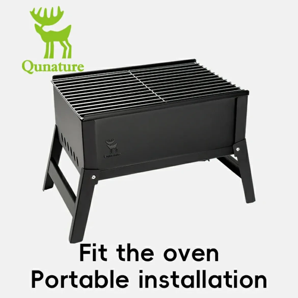 Qunature Durable Iron Chrome BBQ Grill Net with Rounded Corners for Easy Use