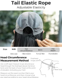 Qunature Foldable Cycling Cap with Sun Visor Quick-Dry