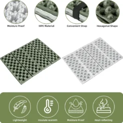 Qunature Folding Seat Pad Mat with Foam