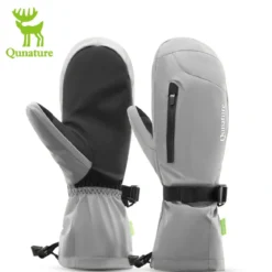 Qunature Full-Palm Ski Gloves Windproof Touchscreen Enhanced Grip