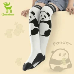 Qunature Kids Panda Ski Socks | Heat Retaining Winter Warmth