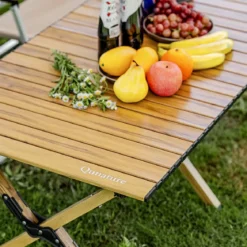 Qunature Lightweight Foldable Aluminum Table with Stable Triangular Structure