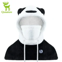 Qunature Panda Head Cover | Adorable Parent-Child Winter Wear