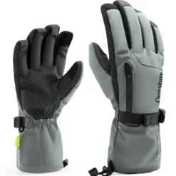 Qunature Ski Gloves Multi-Fabric, Touchscreen, Warmth Lock